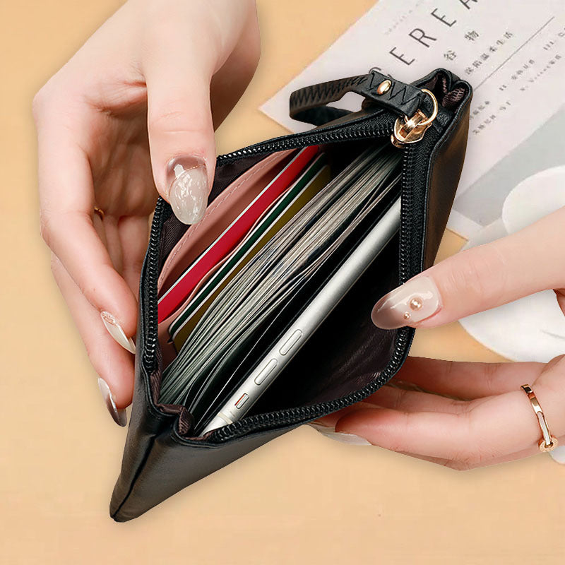 Women's Simple Zipper Clutch Trendy Long Large Ladies Wallet