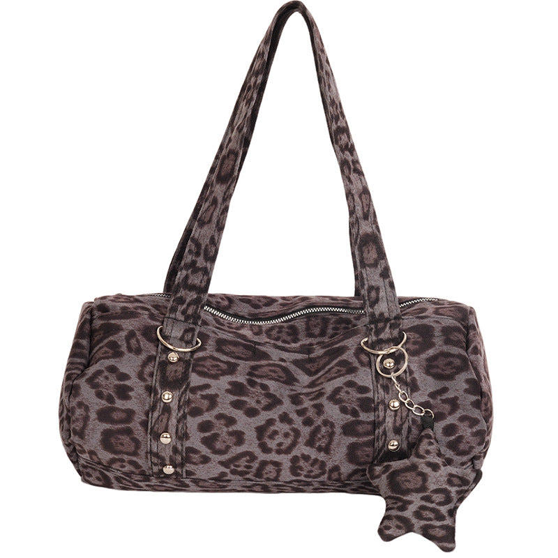 Women's Camouflage Leopard Print Large Capacity Underarm Pendant Women's Shoulder Bag
