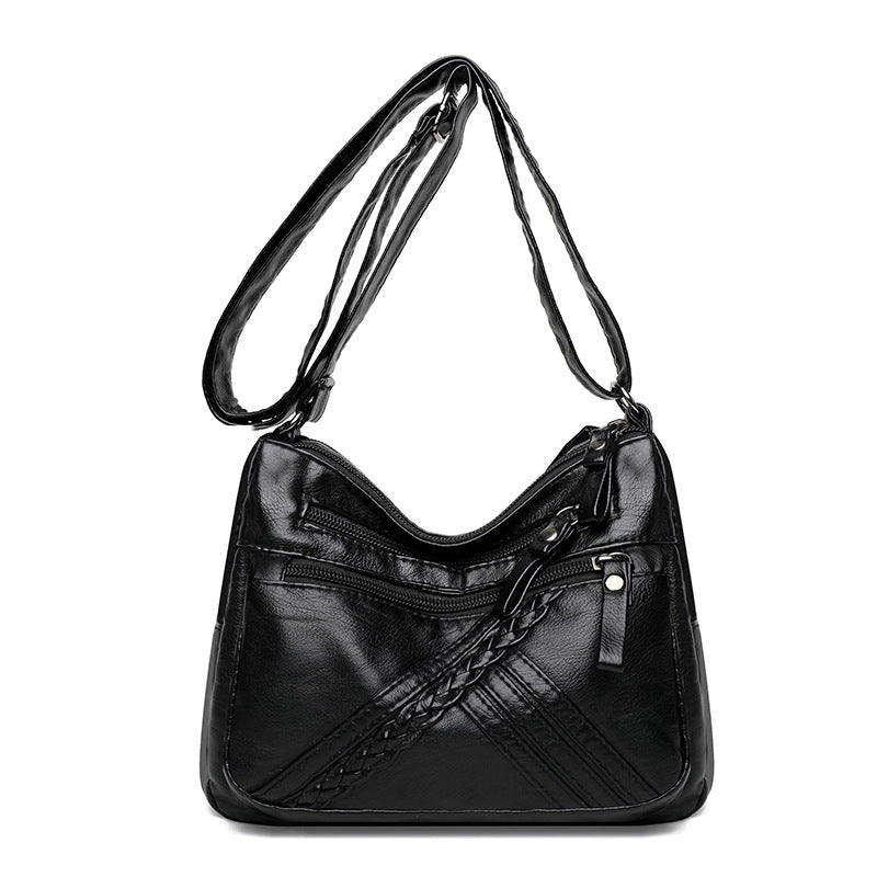 Graceful Women's Large Capacity Mother-in-law Leather Backpacks
