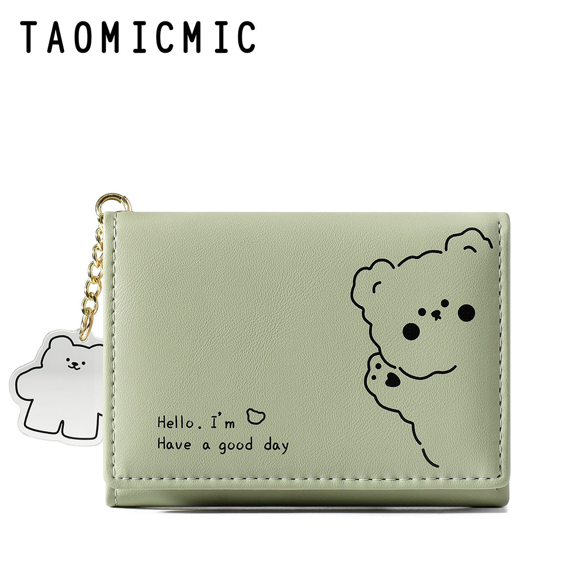 Women's Fashion Cute Large Capacity Three Fold Ladies Wallets