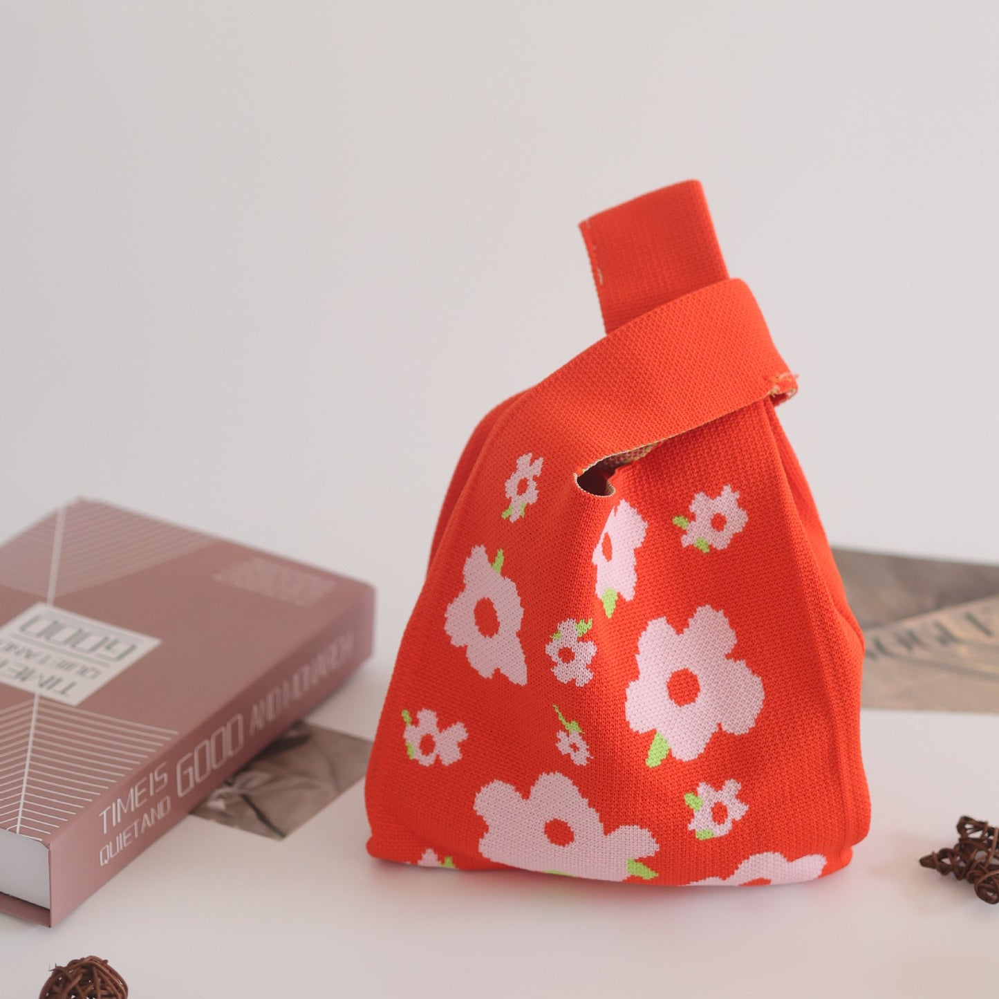 Unique Women's Knitted Woven Vest Simple Handbags