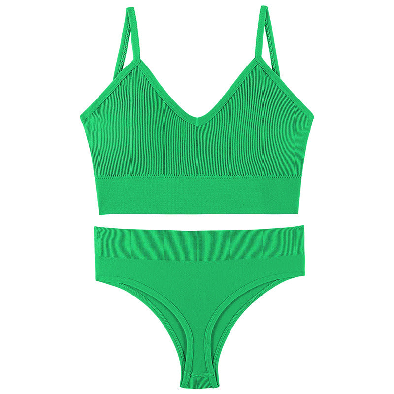 Women's French Suit Wireless Push Up Thin Lingerie Sets