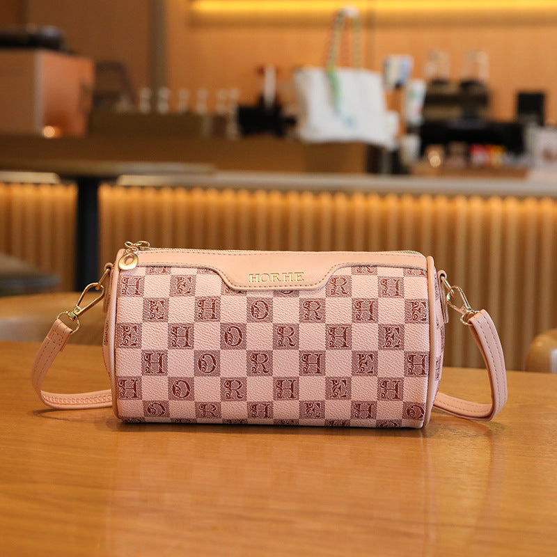Women's Simple Vintage Printed Niche Round Shoulder Bags