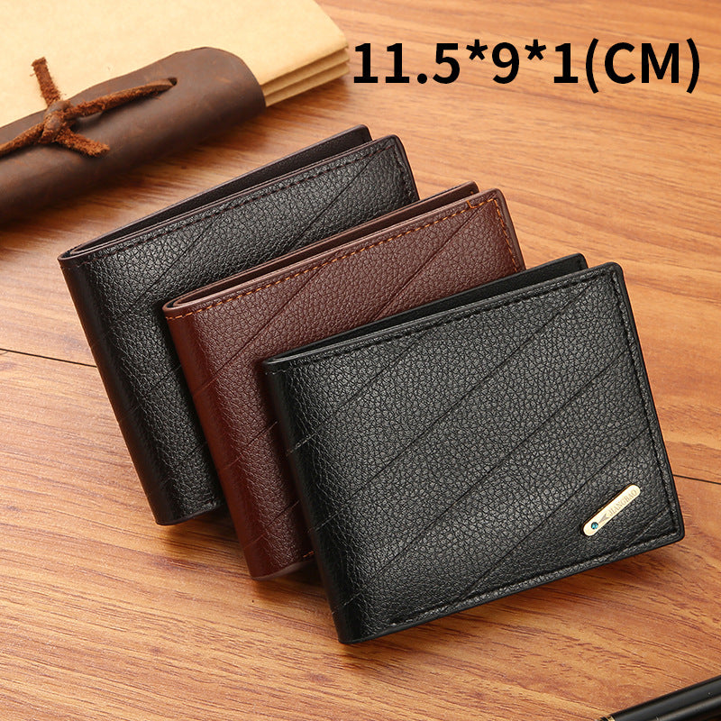 Men's Short Multiple Slots Fashion Leisure Male Youth Men's Wallets