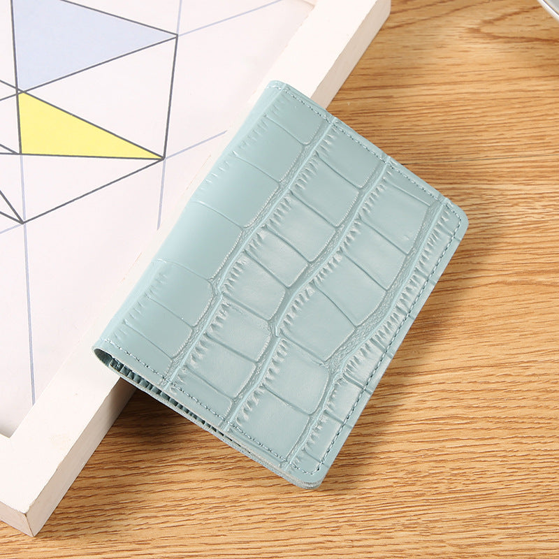 Women's Short Exquisite Hasp Clutch Fashion Two Card Holder