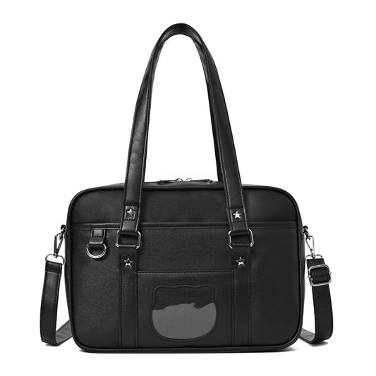 Women's Heart Uniform Style College Commuter Anime Secondary Shoulder Bags