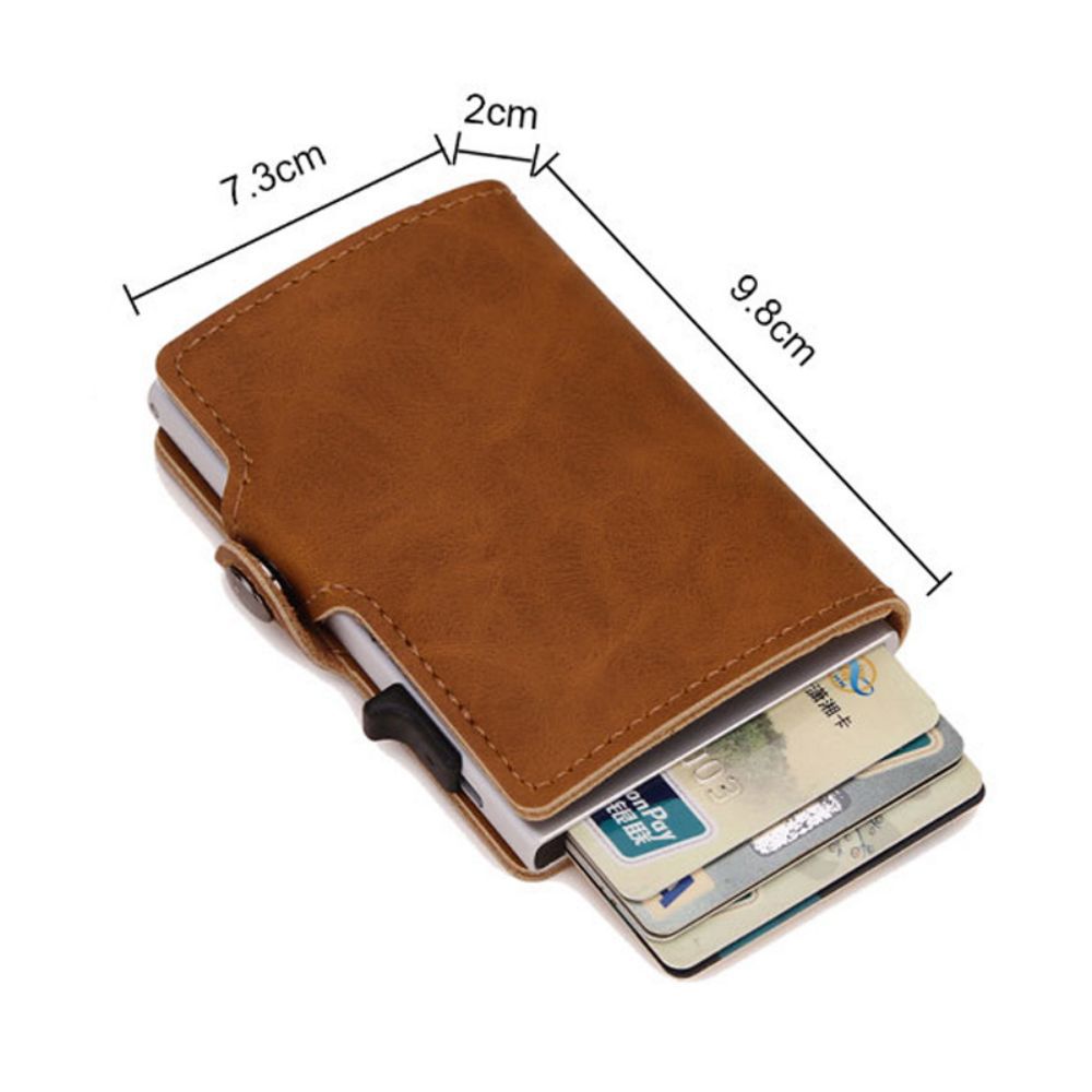 Autumn Automatic Pinball Side Push Aluminum Box Credit Card Holder