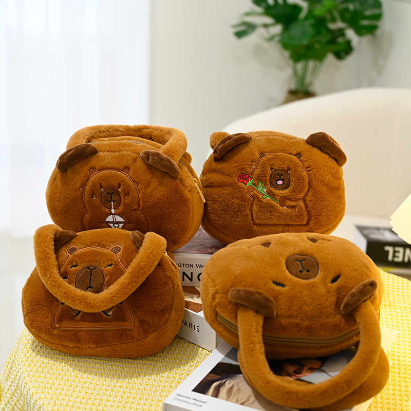 Cool Pig Round Heart Hand Carrying Handbags