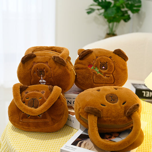 Cool Pig Round Heart Hand Carrying Handbags