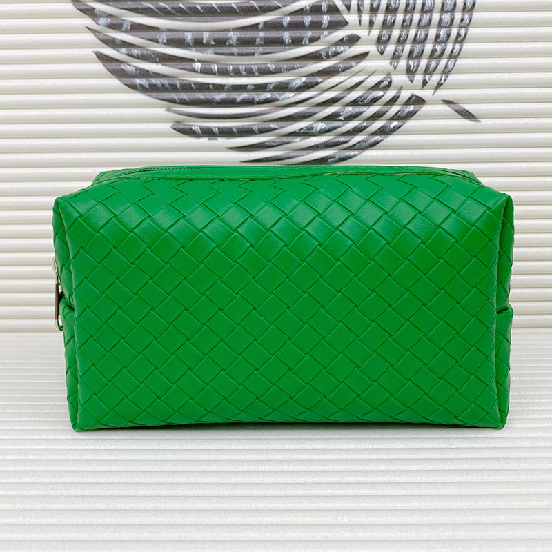 Leather Waterproof Business Trip Large Capacity Portable Brush Makeup Bag
