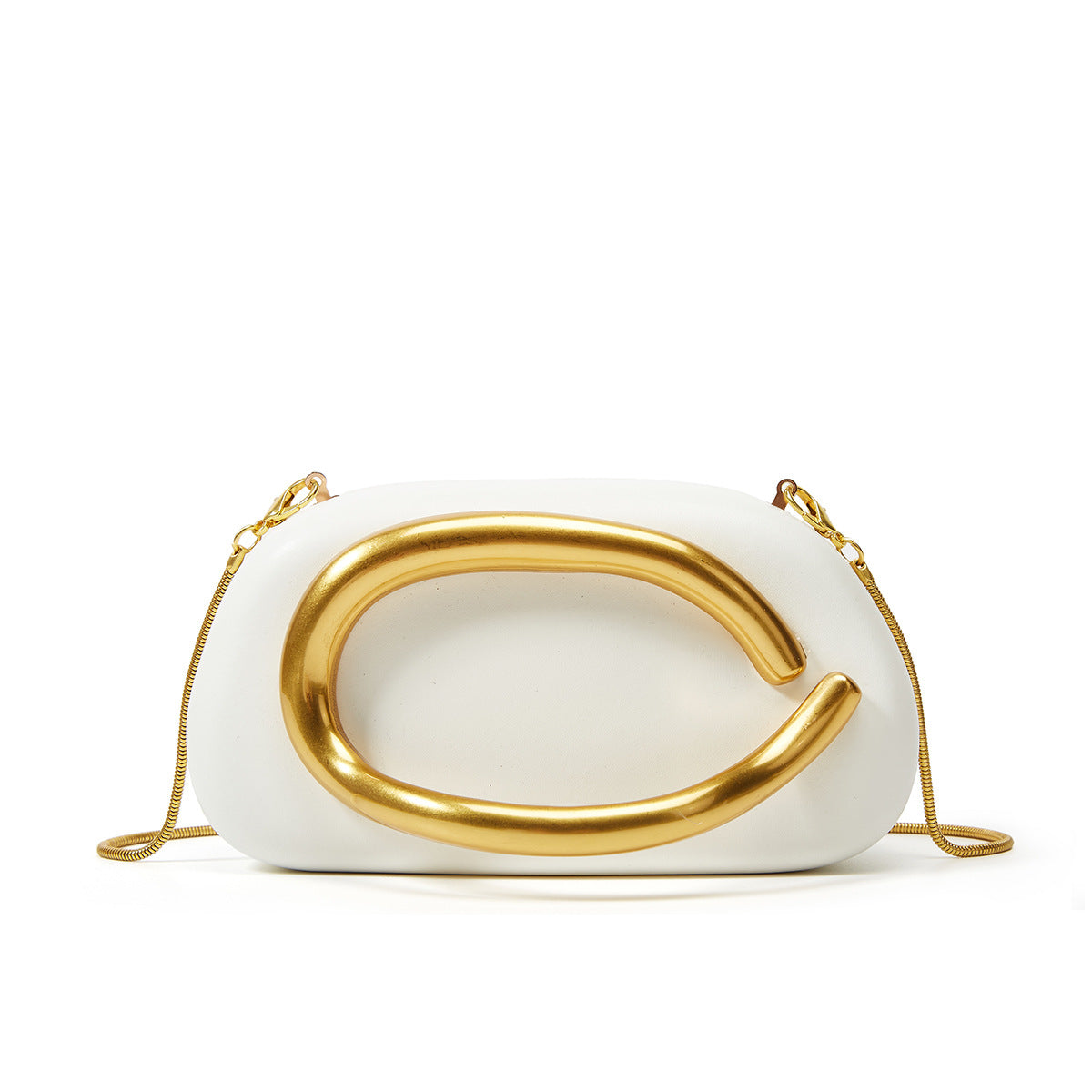 Women's Metal Clutch Box Details Decorative Personality Design Mini Women's Messenger Bag