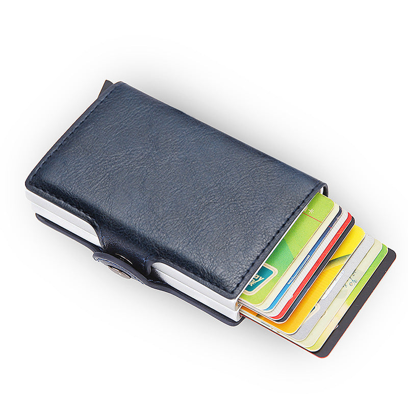 Automatic Aluminum Alloy Carbon Fiber Clamp Card Holder