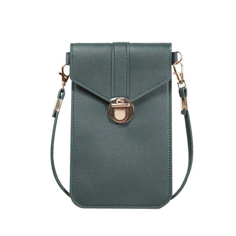 Female Mini Simple Transparent Touch Screen Bags