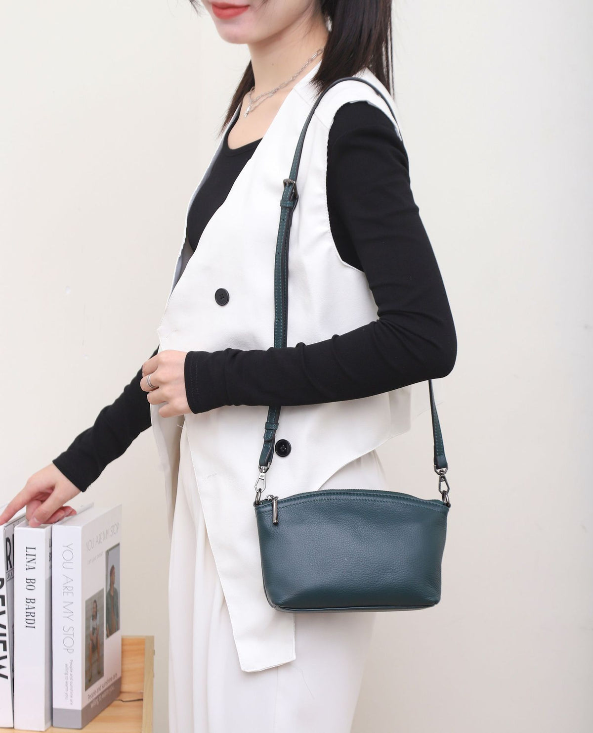 Layer Cowhide Fashion Practical Soft Leather Solid Women's Shoulder Bag