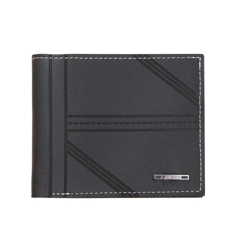 Men's Green Fashion Embossing Horizontal Soft Leather Large Men's Wallets