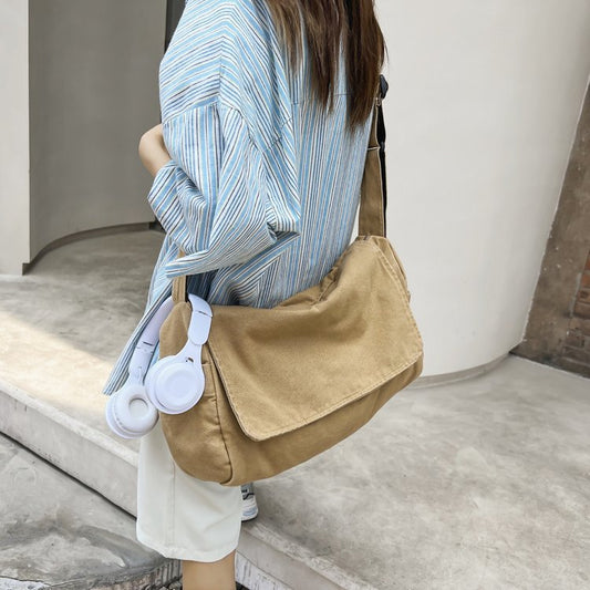 Mori Style College Canvas Female Cloth Shoulder Bags