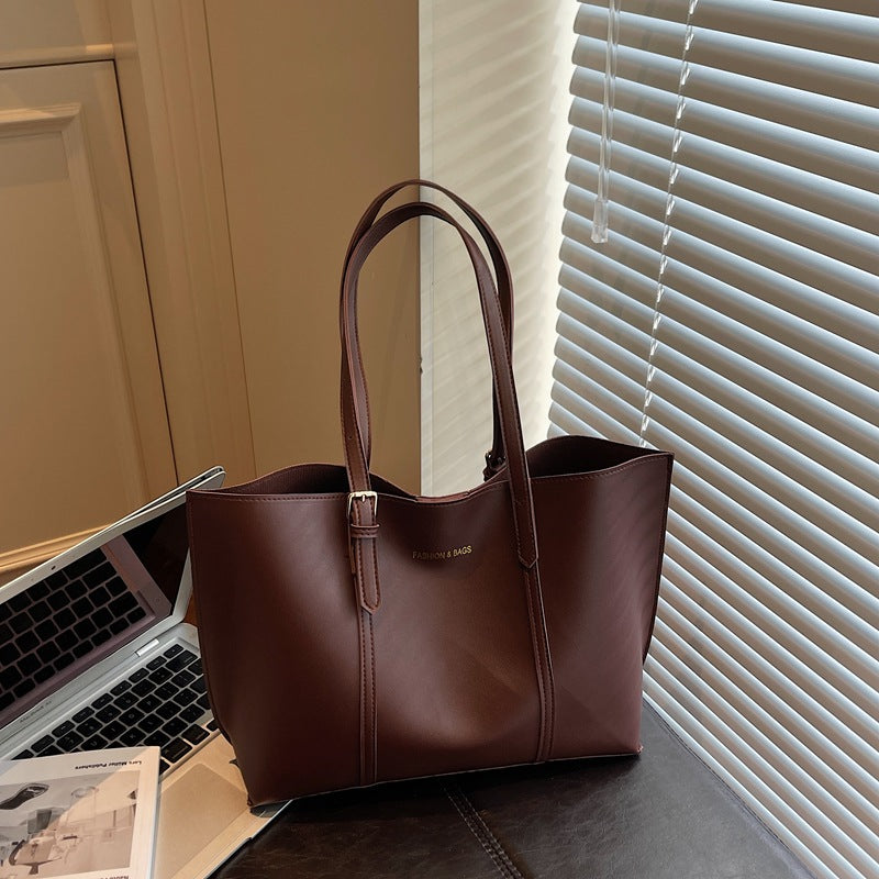 Korean Style Fashionable Simple Large Capacity Women's Shoulder Bag