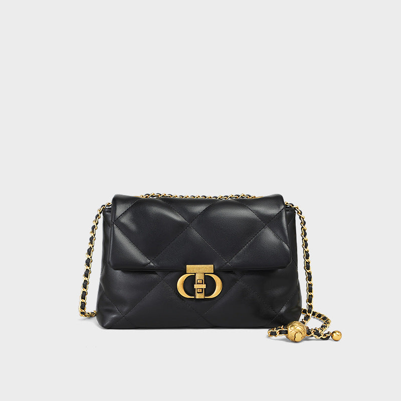 Women's Summer High-grade Chain Rhombus Underarm Leather Women's Messenger Bag