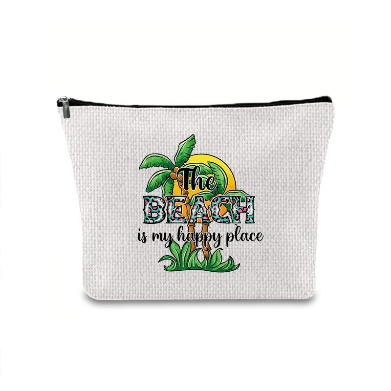 Printing Buggy Large Capacity Simple Zipper Makeup Bag