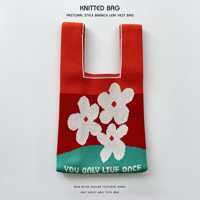 Series Knitted Versatile Large Capacity Commuter Holiday Bags