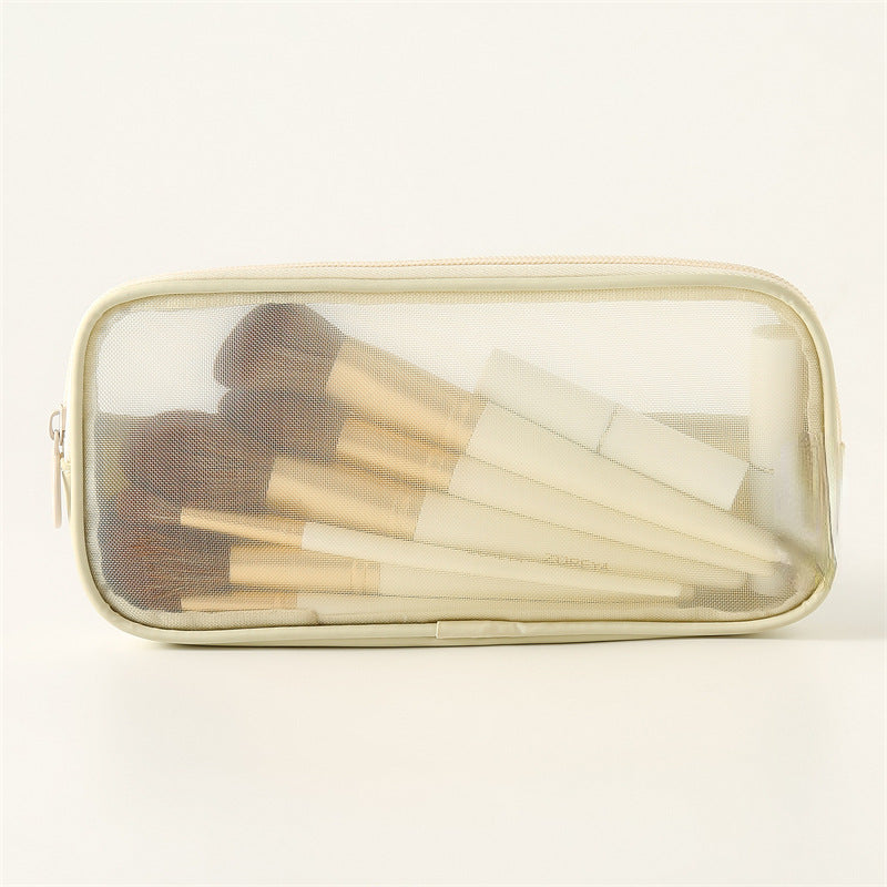 Trendy Large Capacity Portable Toiletry Mesh Bags