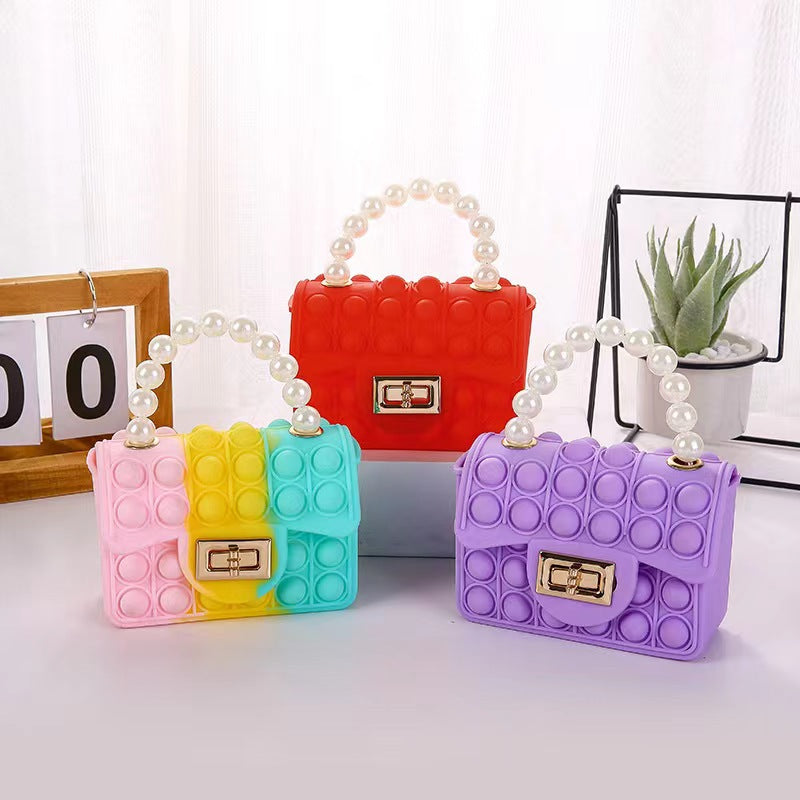 Children's Silicone Gel Double-sided Bubble Pearl Coin Purses