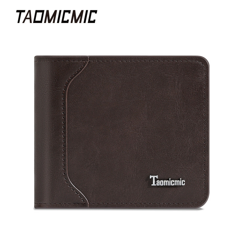 Men's Certificate Business Short Retro Multiple Slots Men's Wallets