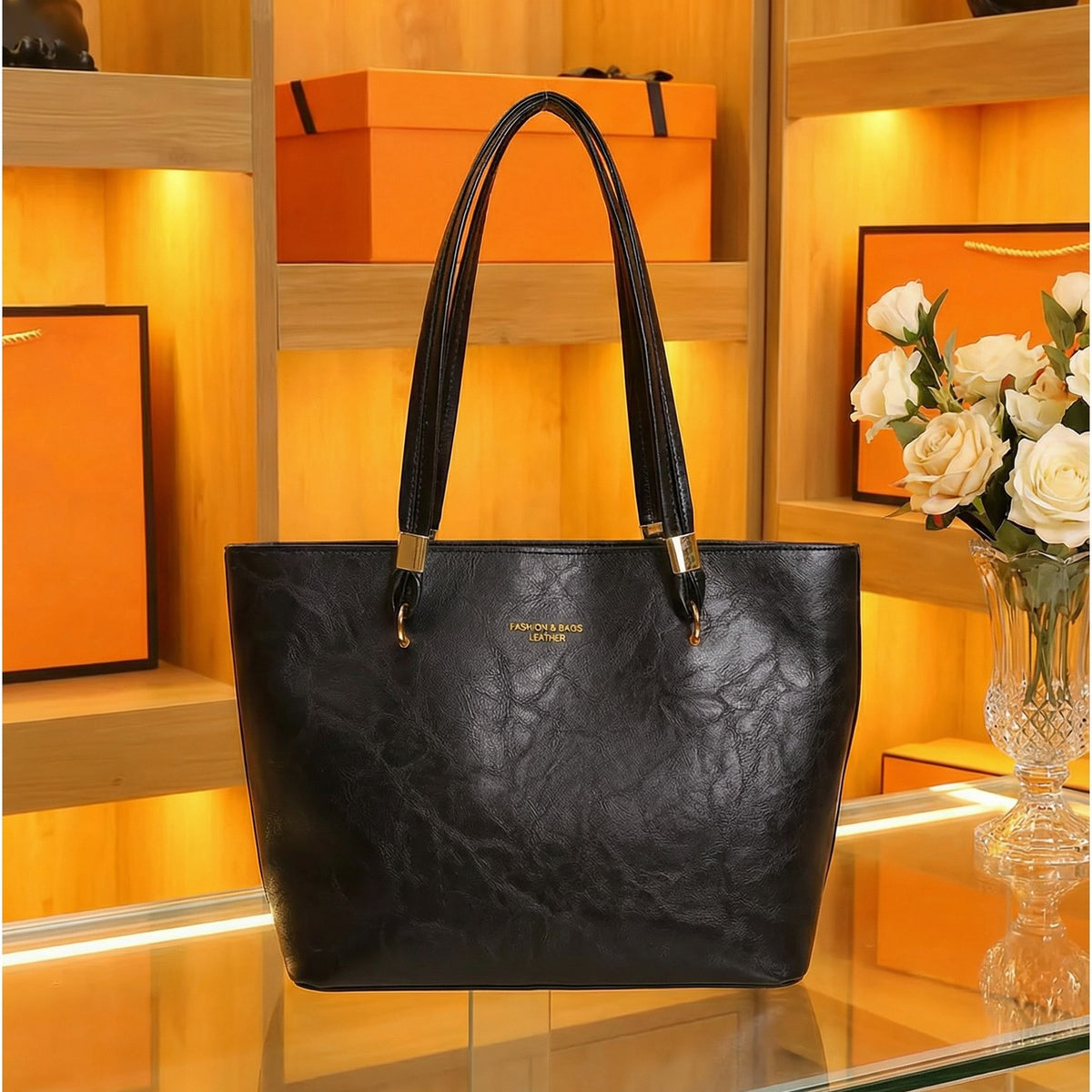 Women's Large Capacity Retro Simple Commuting Western Tote Bags