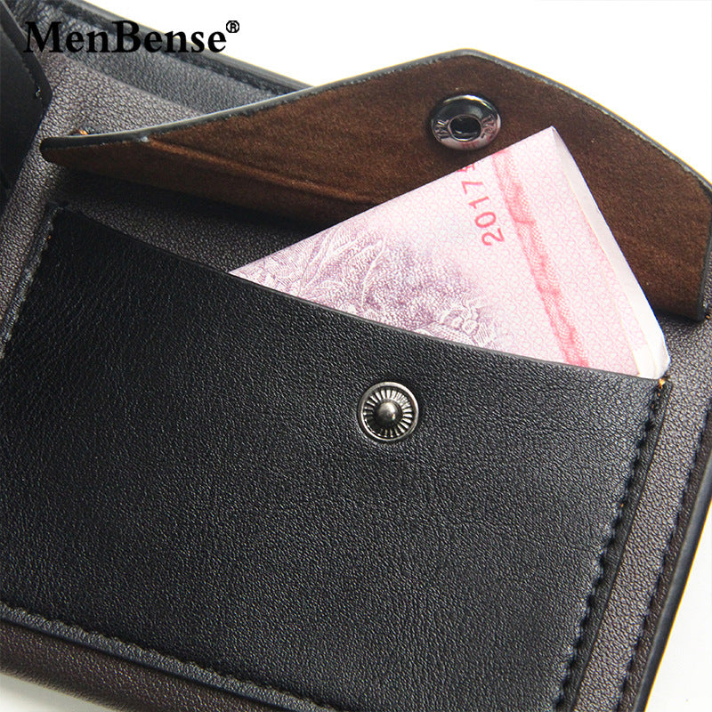 Men's Creative Short Business Horizontal Pocket Men's Wallets