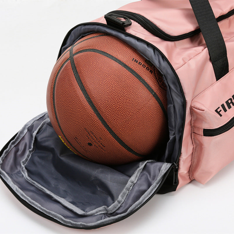 Men's Large Capacity Dry Wet Separation Basketball Cycling Independent Shoe Travel Bags