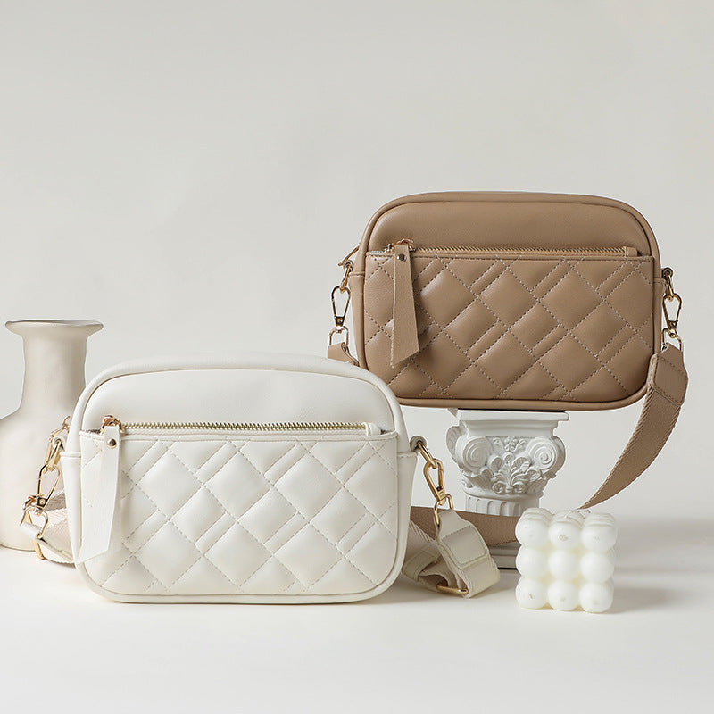 New Women's Trendy Large Capacity Diamond Crossbody Bags
