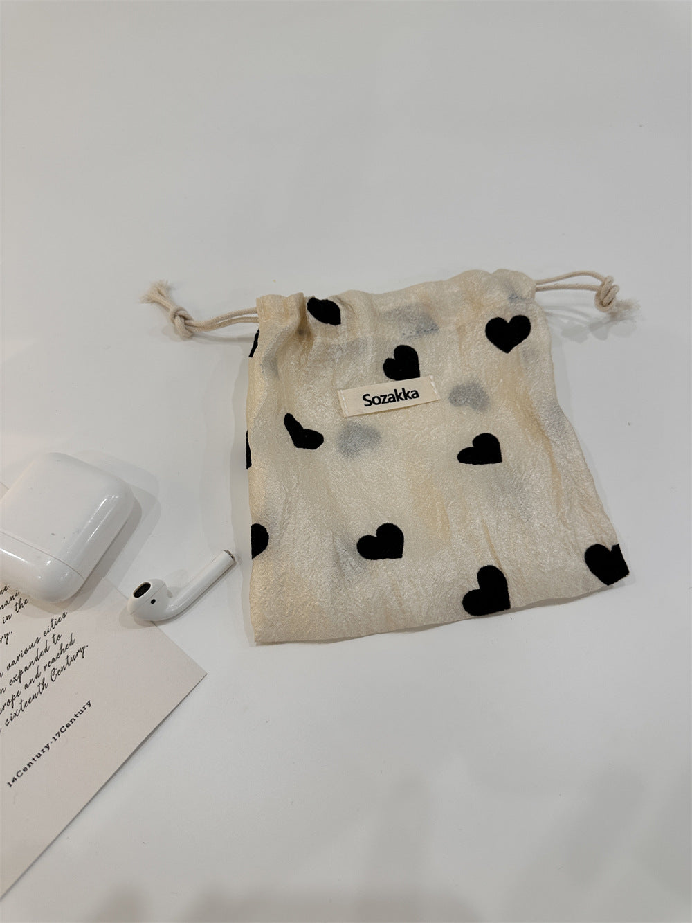 Love Drawstring Items Storage Cloth Sundries Handbags