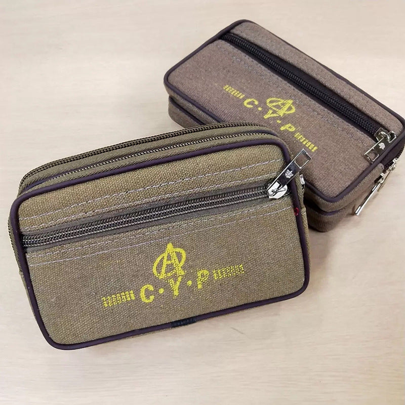 Men's Mobile Wear Pouch Crosswise Large Size Pannier Men's Waist Packs