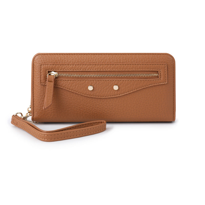 Women's Zipper Long Fashion Litchi Pattern Ladies Wallet