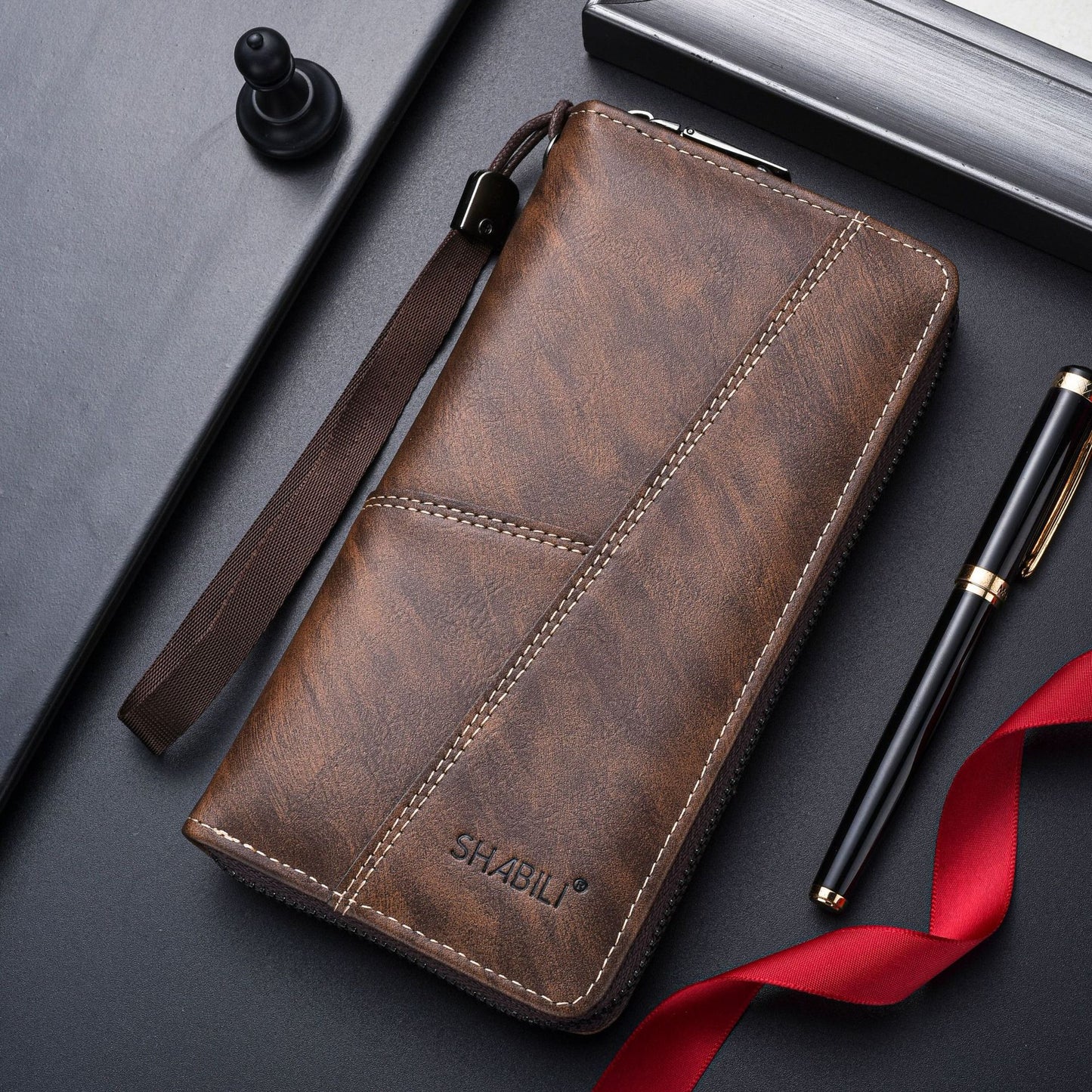 Men's Long Large Capacity Zipper Male Men's Wallets