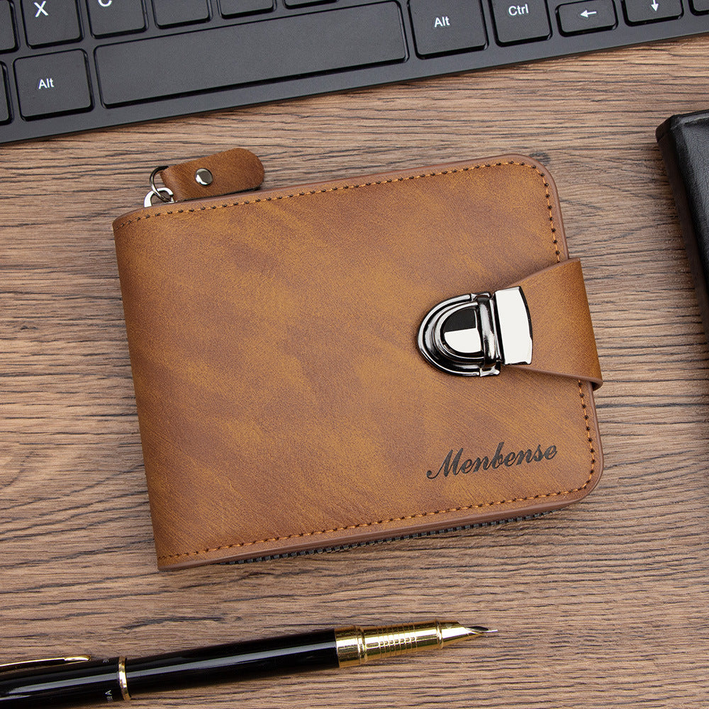 Men's Fashion Twist Short Loose-leaf Chain Hinge Bags