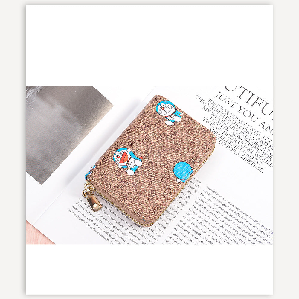 Clamp Swiping Certificate Male Short Large Card Holder