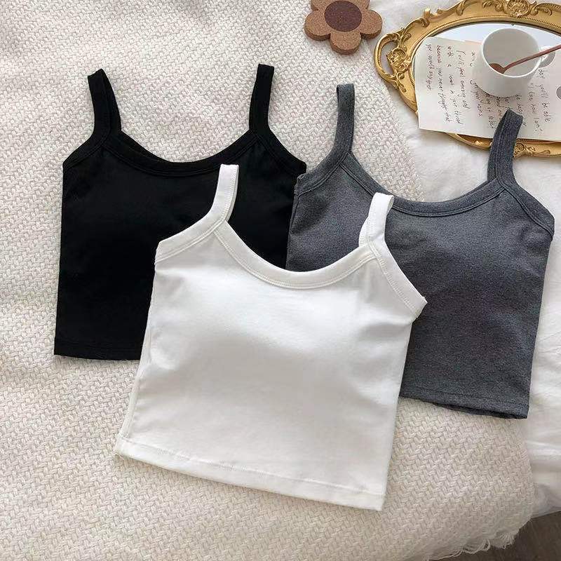 Women's Worn Outside Beautiful Back Basic Underwear Tanks Camis