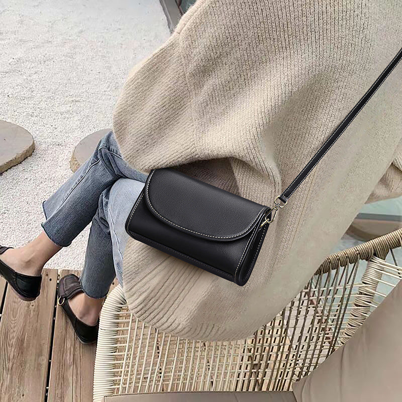 Slouchy Versatile New Women's Leather Underarm Bags