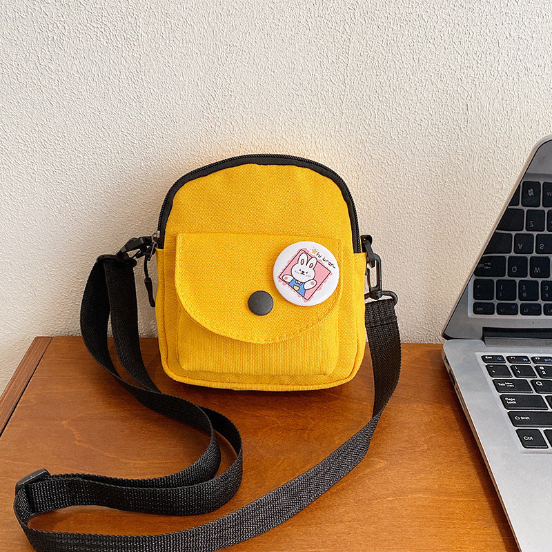 Canvas Korean Leisure Simple Fashion Pure Phone Bags