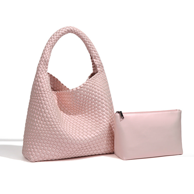 Women's Hand-woven Fashion Portable Korean Style Large Capacity Women's Shoulder Bag
