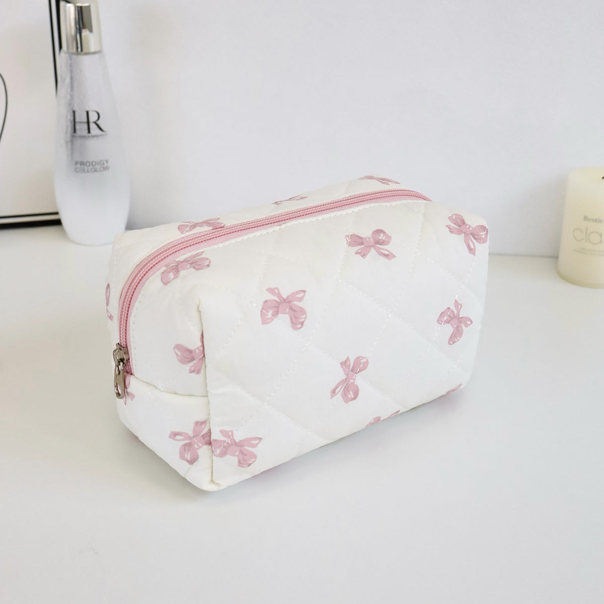 Direct Sale Portable Vertical Large Capacity Partition Storage Makeup Bag