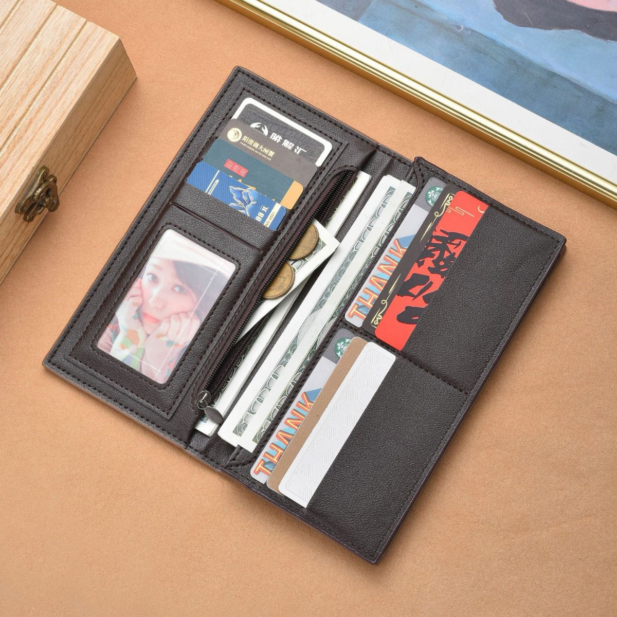 Men's Long Business Large Capacity Retro Fashion Men's Wallets