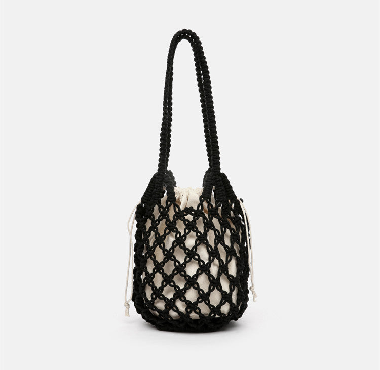 Seaside Beach Cotton String Hollow Mesh Handbags