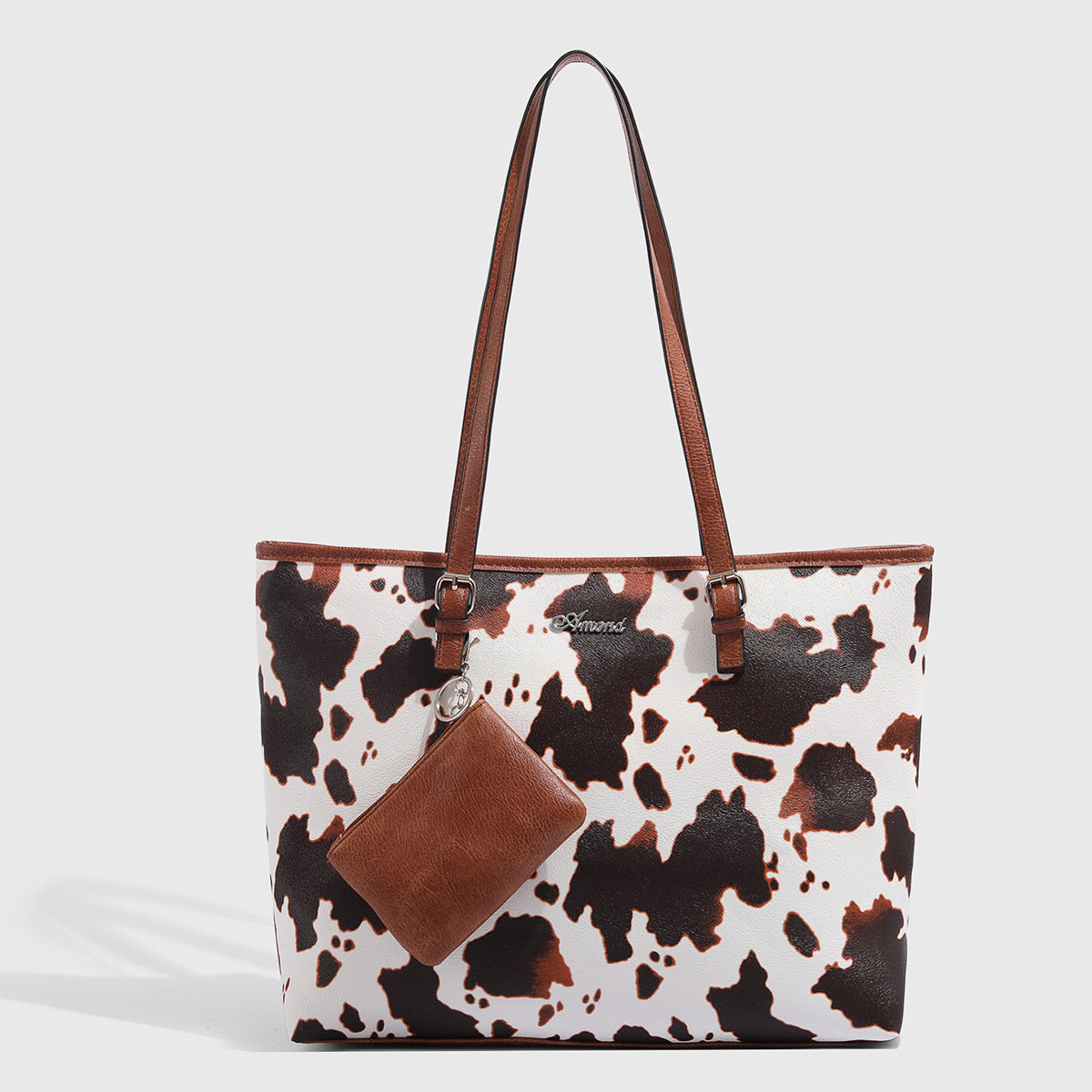 Women's Printed Cow Mother Fashion Inclusive Large Shoulder Bags