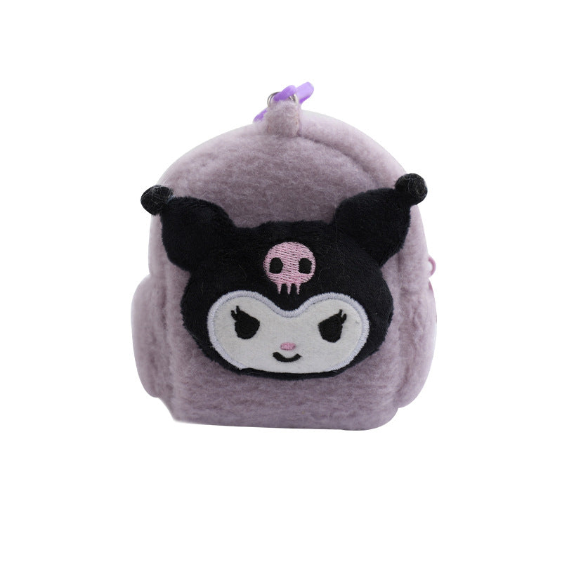 Versatile Cartoon Change Plush Cute Purple Purses