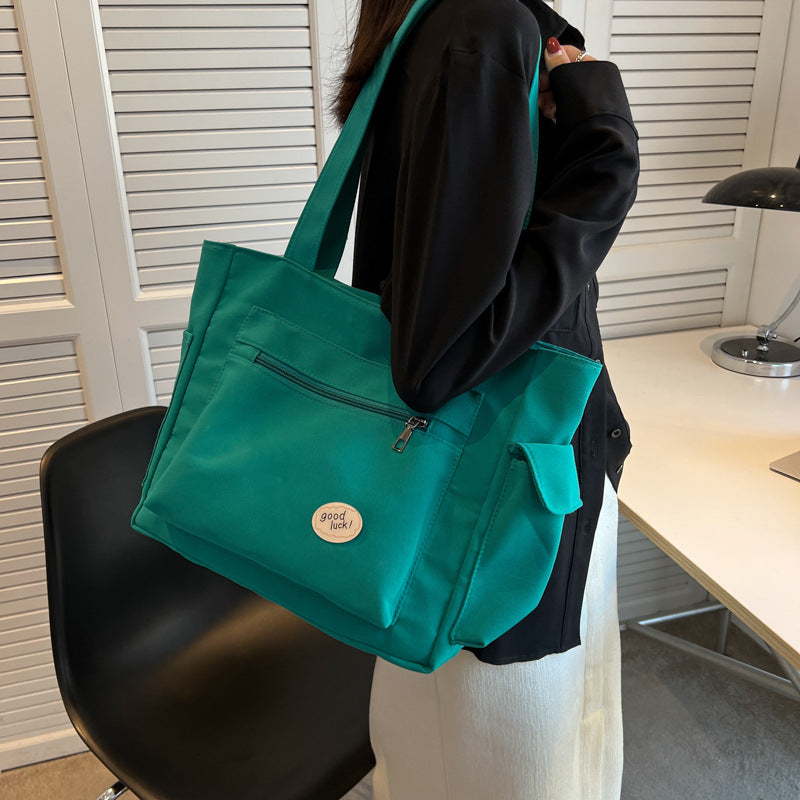 Class Commuter Large Capacity Woven Big Female Women's Shoulder Bag