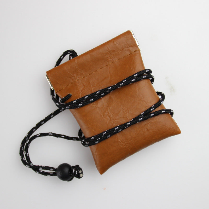 Women's & Men's & Halter Earphone Storage Leather Novelty Coin Purses