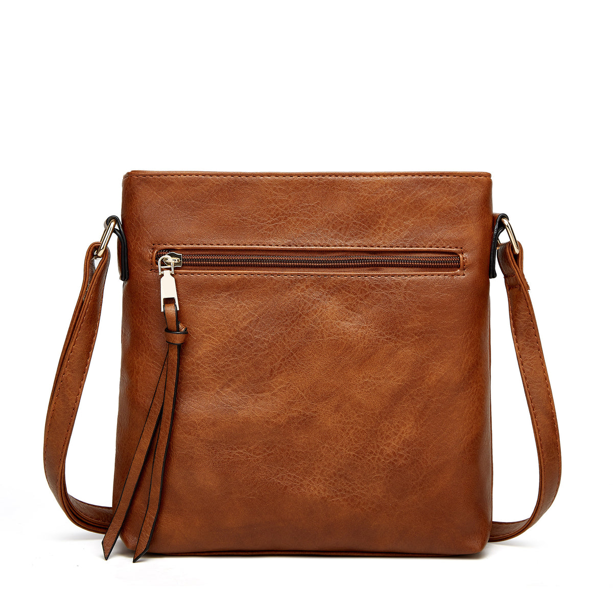 Women's Autumn Retro Style Tassel Double Zipper Bags