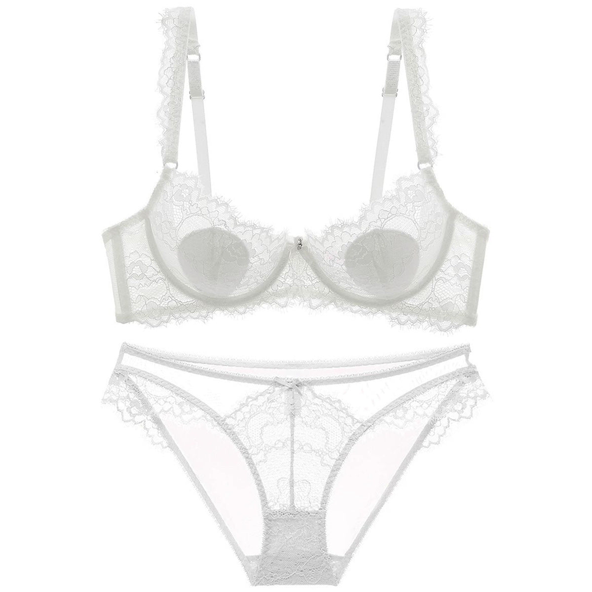 Women's Sexy Underwear French Transparent Lace Big Chest Lingerie Sets